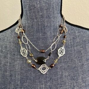 WHBM Three Strand Necklace